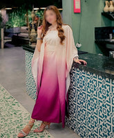 Elegant Digital Printed Silk 3 Piece Dress