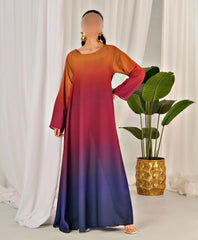 Elegant Digital Printed Silk 3 Piece Dress (Copy)